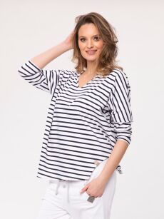 Bawełniana bluzka w paski Helen Look 124