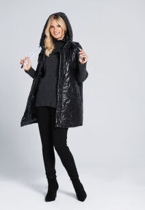 Kamizelka damska pikowana Inga Look 944 black
