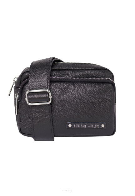 Nerka skórzana beltbag unisex czarna