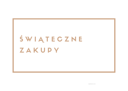 Świąteczne zakupy